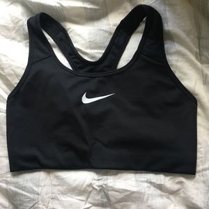 Brand New Black Nike Swoosh Sports Bra Size M